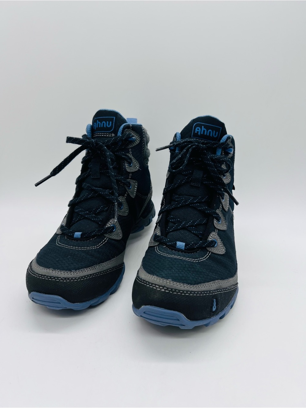 Ahnu Women's Black Sugarpine II Mid Waterproof Hiking Boots Size 6.5